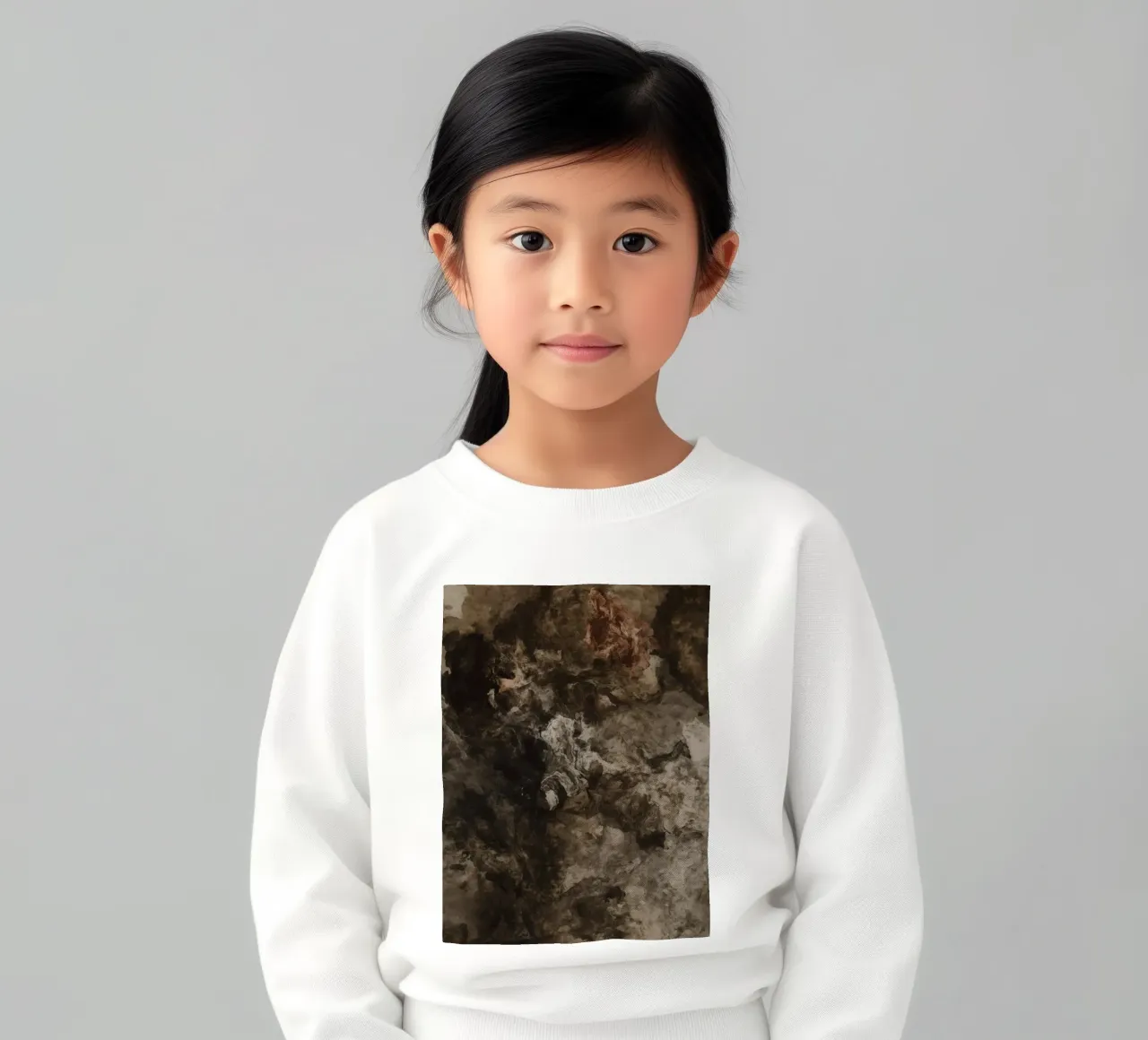 Texture vorticose astratte con elemento ruggine felpa bambino da DesignDoodle