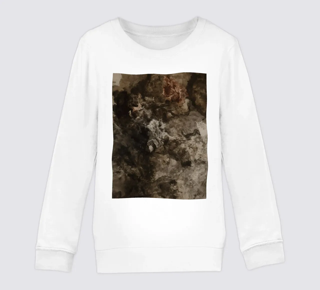 Texture vorticose astratte con elemento ruggine felpa bambino da DesignDoodle