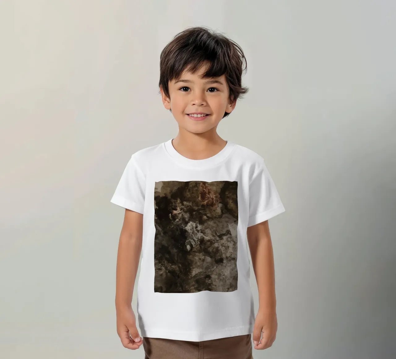 Texture vorticose astratte con elemento ruggine t-shirt bambini da DesignDoodle