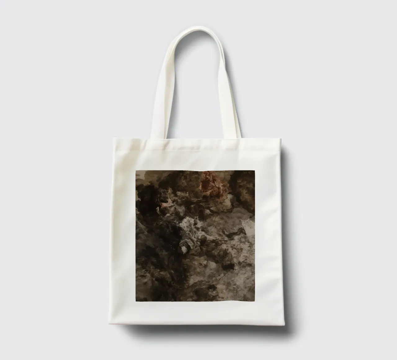 Abstrakte wirbelnde Texturen mit Rust Element Jutebeutel von DesignDoodle