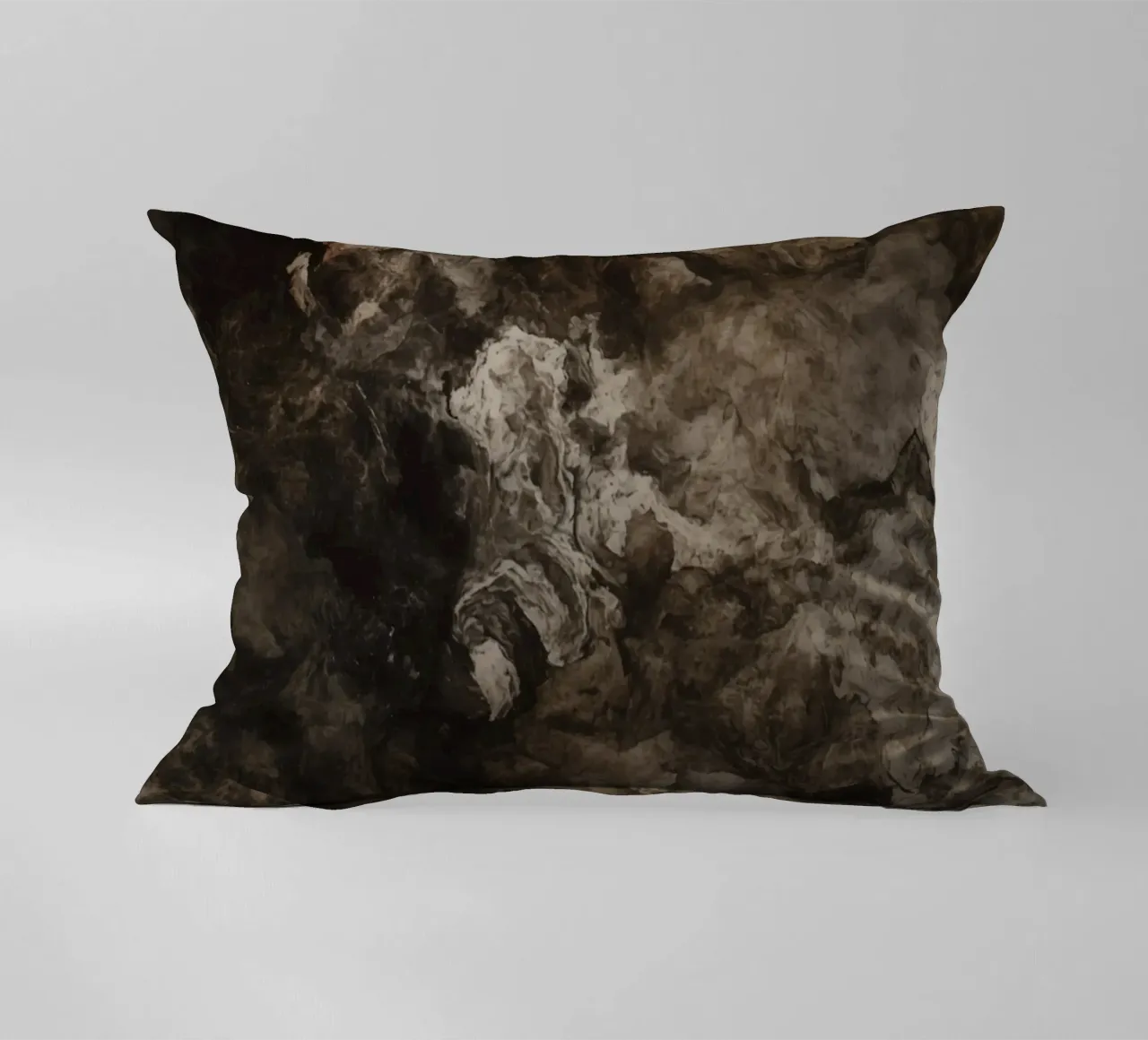 Abstract Swirling Textures with Rust Element decorative cushion by DesignDoodle