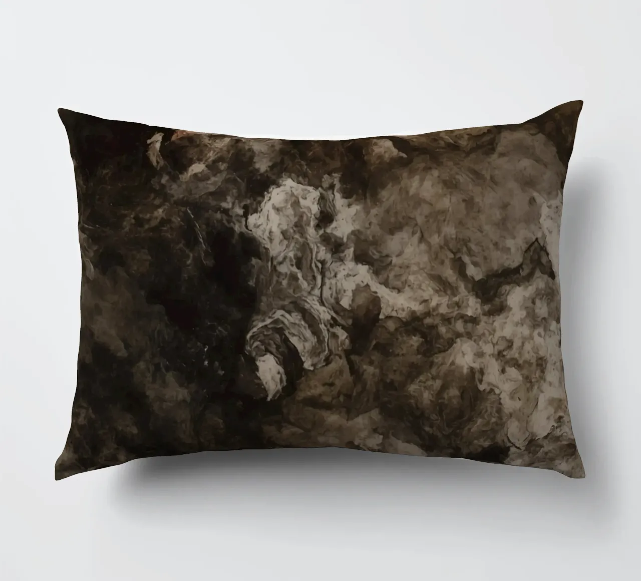 Abstract Swirling Textures with Rust Element decorative cushion by DesignDoodle