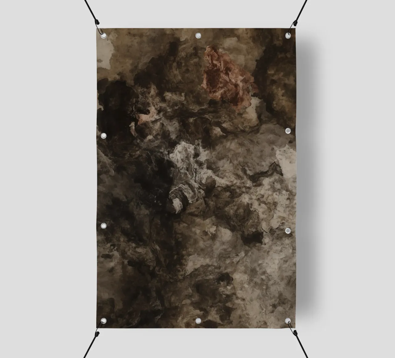Abstract Swirling Textures with Rust Element pvc cover by DesignDoodle