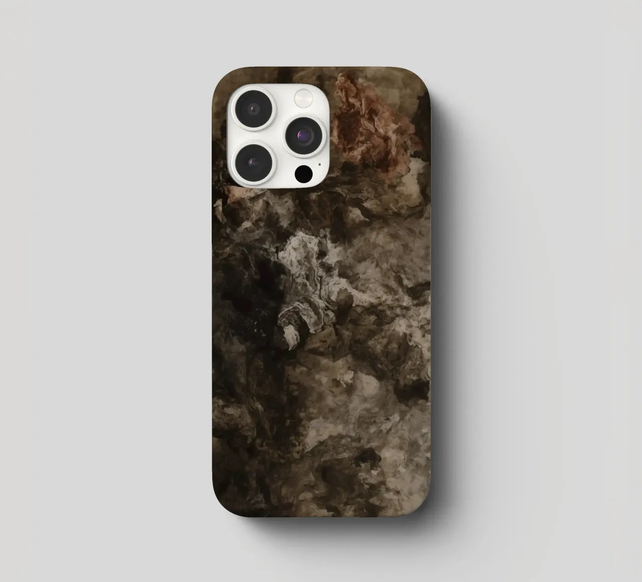Abstract Swirling Textures with Rust Element iphone case by DesignDoodle