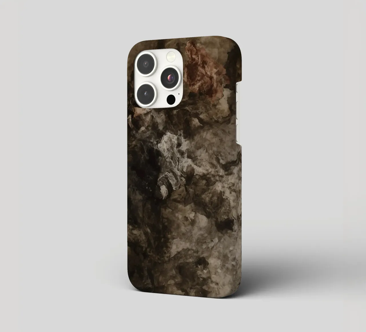 Abstract Swirling Textures with Rust Element iphone case by DesignDoodle