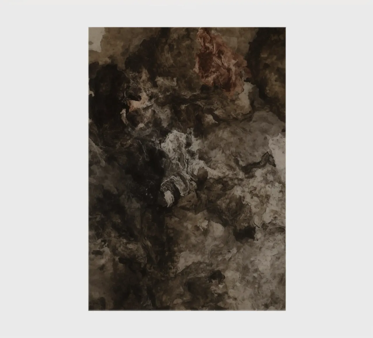 Abstrakte wirbelnde Texturen mit Rust Element Notizbuch von DesignDoodle