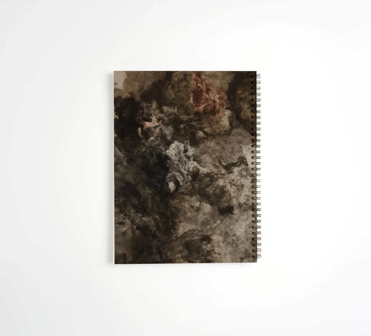 Abstrakte wirbelnde Texturen mit Rust Element Ringbuch von DesignDoodle