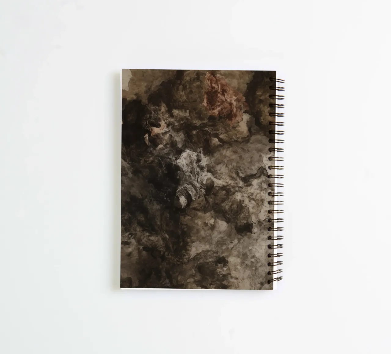 Abstrakte wirbelnde Texturen mit Rust Element Ringbuch von DesignDoodle