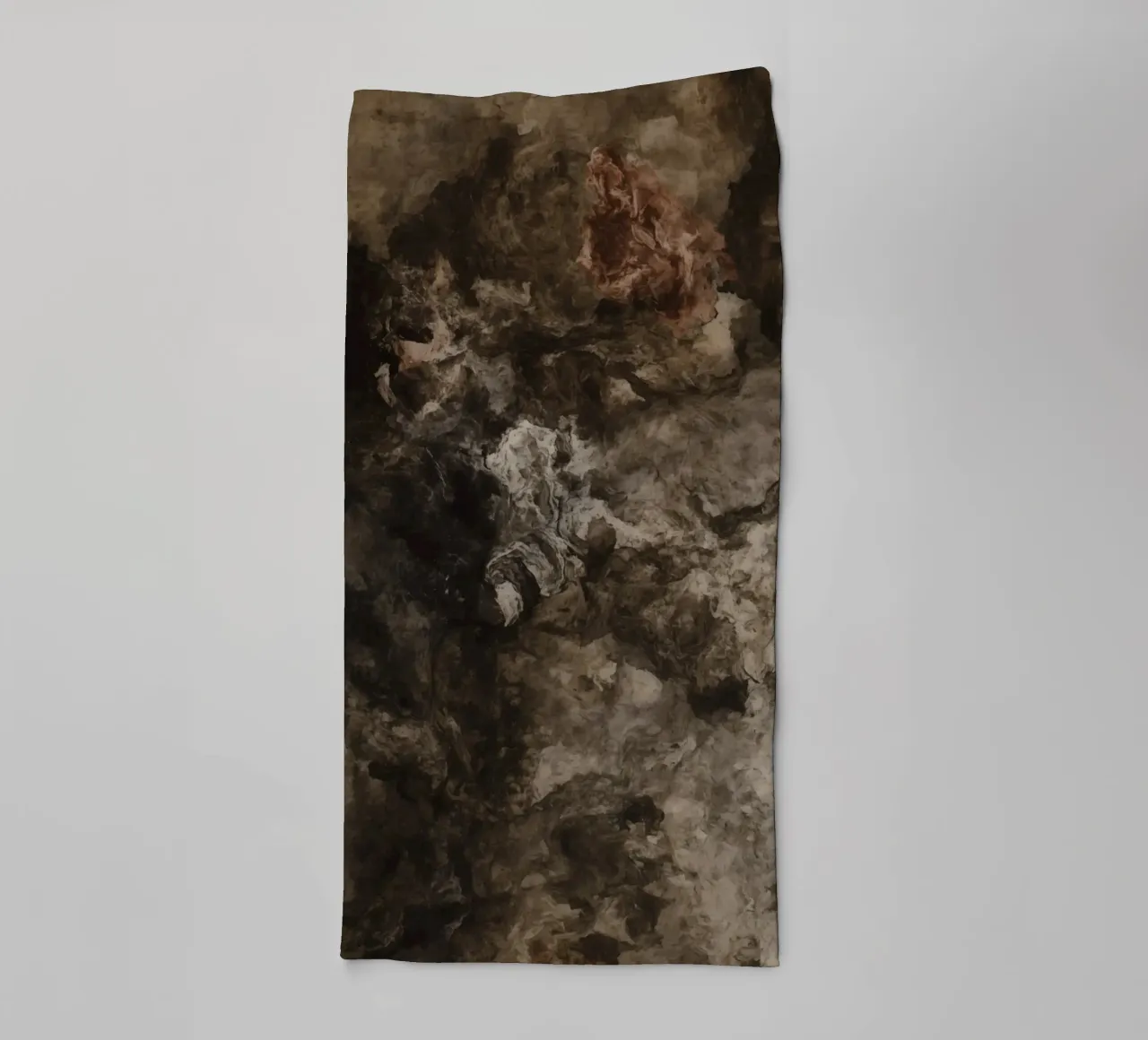 Texturas abstractas en remolino con elemento de óxido toalla de baño de DesignDoodle