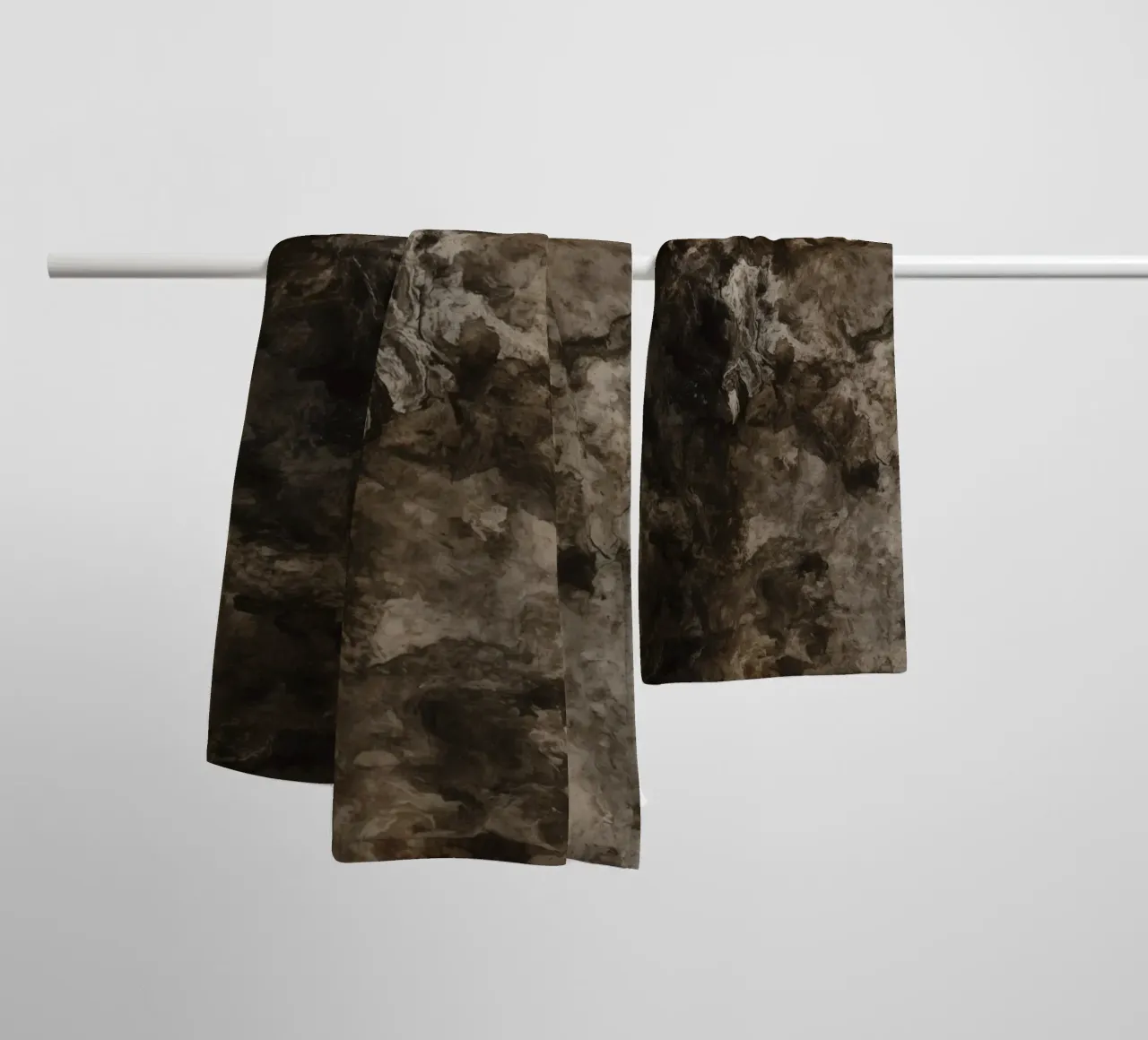 Texturas abstractas en remolino con elemento de óxido toalla de baño de DesignDoodle