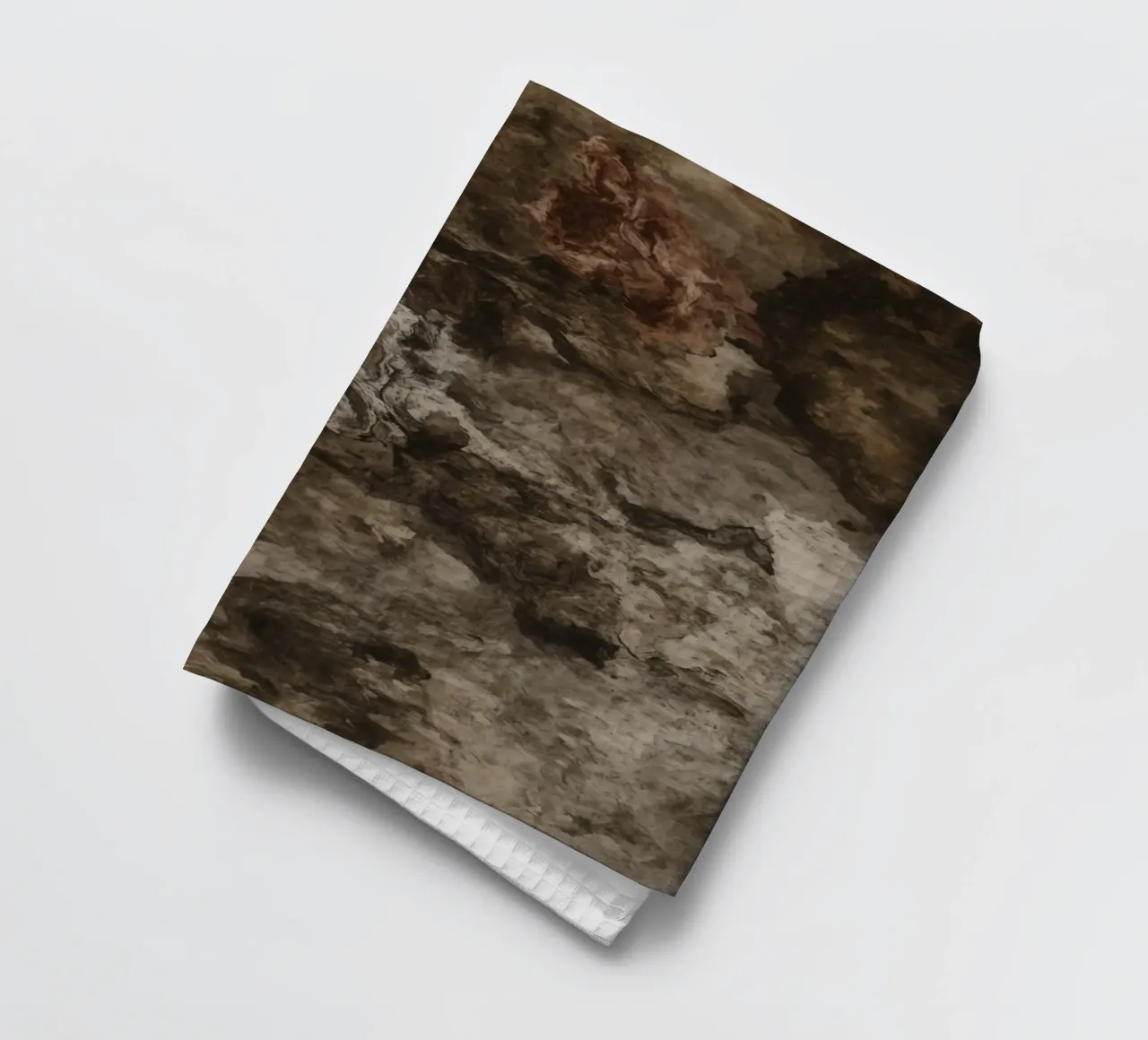 Abstrakte wirbelnde Texturen mit Rust Element Geschirrtuch von DesignDoodle