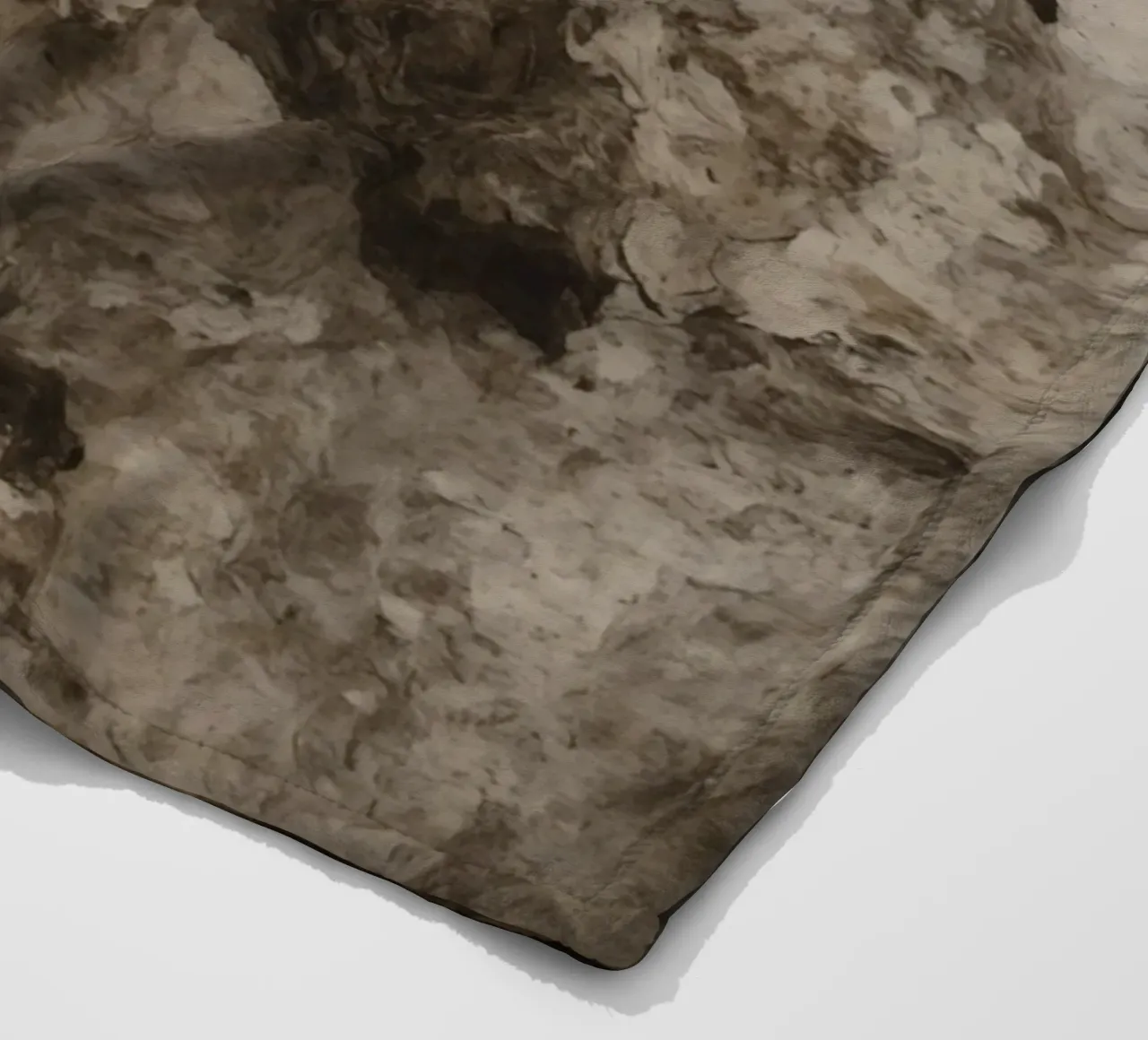 Abstract Swirling Textures with Rust Element fleece blanket by DesignDoodle