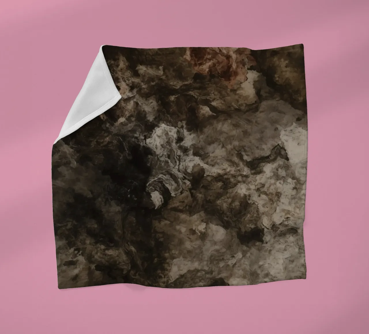 Abstract Swirling Textures with Rust Element fleece blanket by DesignDoodle