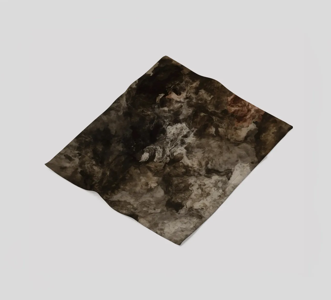 Abstract Swirling Textures with Rust Element fleece blanket by DesignDoodle