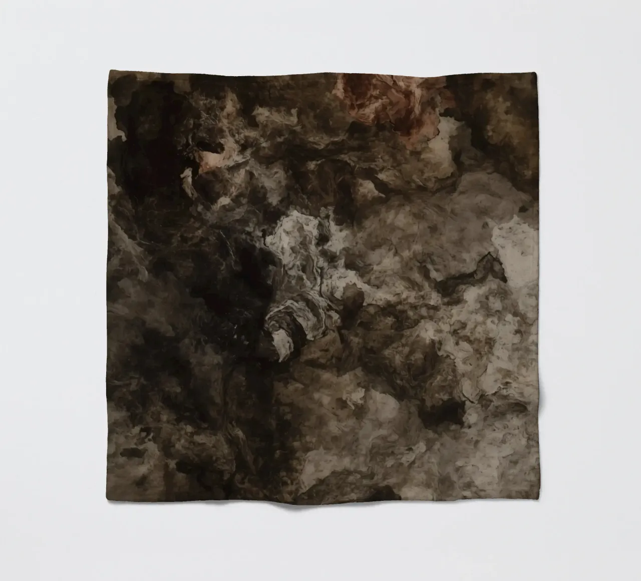 Abstract Swirling Textures with Rust Element fleece blanket by DesignDoodle