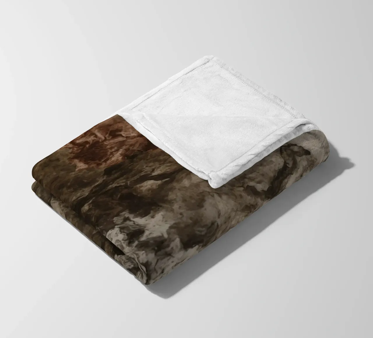 Abstract Swirling Textures with Rust Element fleece blanket by DesignDoodle
