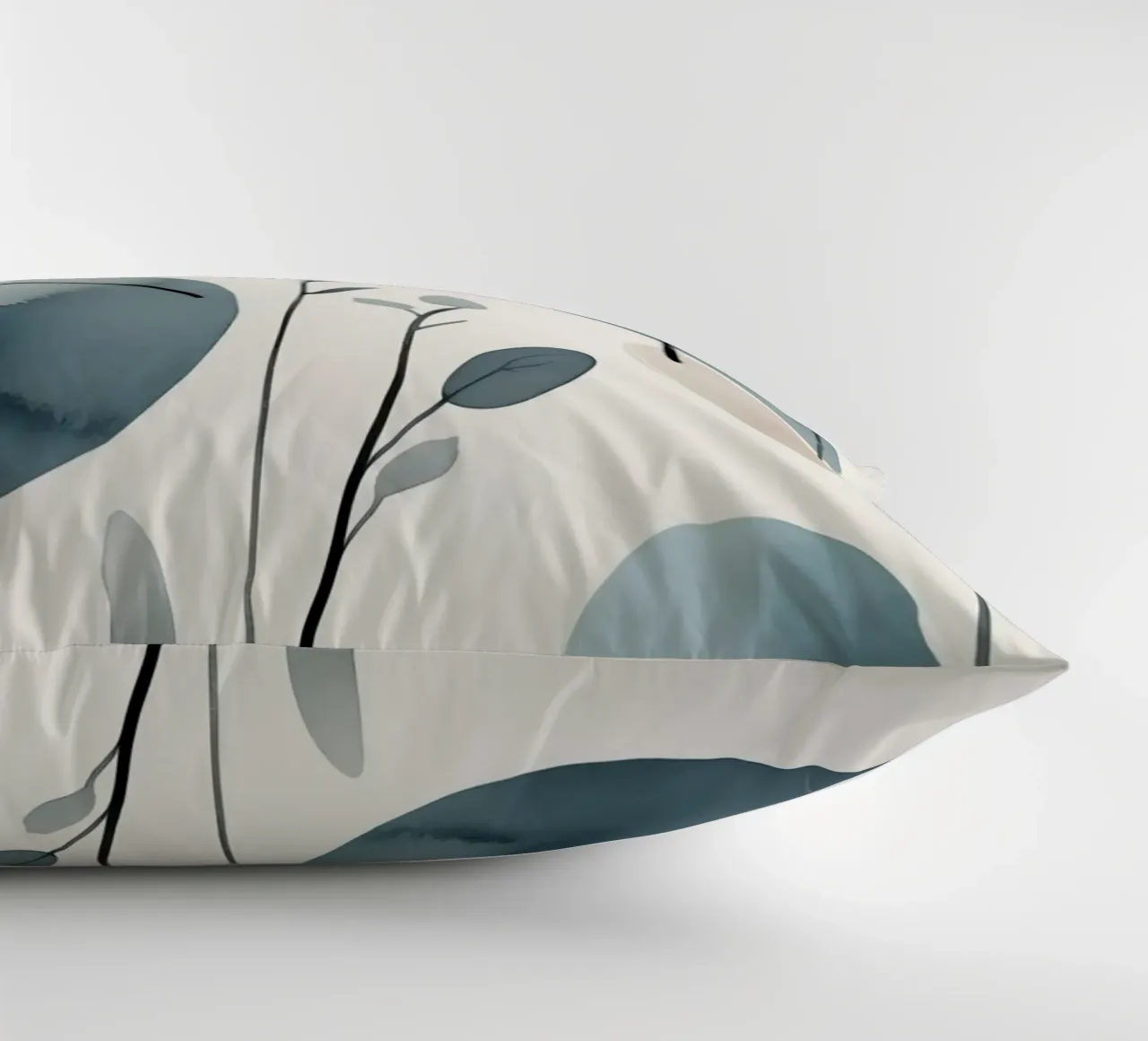 Forme astratte ad acquerello ed elementi botanici cuscino da DesignDoodle