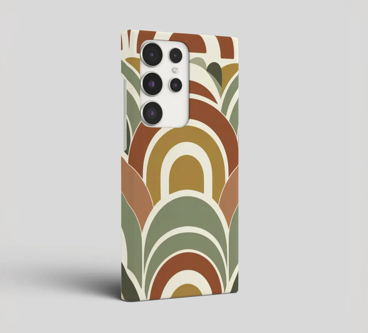 Arco astratto e motivo a semicerchio nei toni della terra cover samsung da DesignDoodle