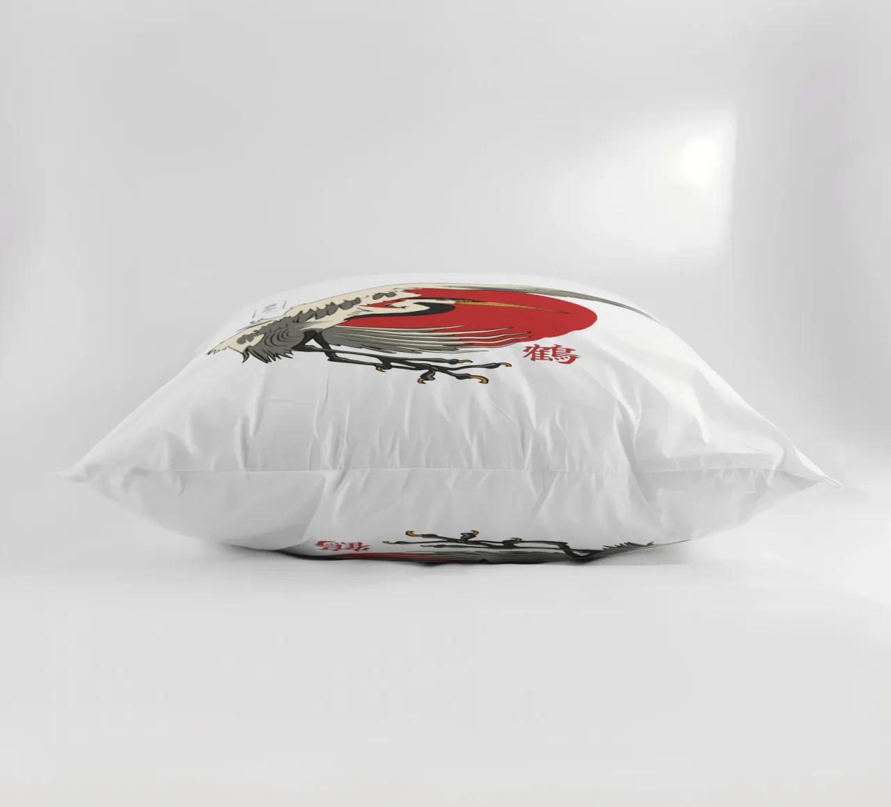 Giapponese con sole e gru cuscino da TeeLab