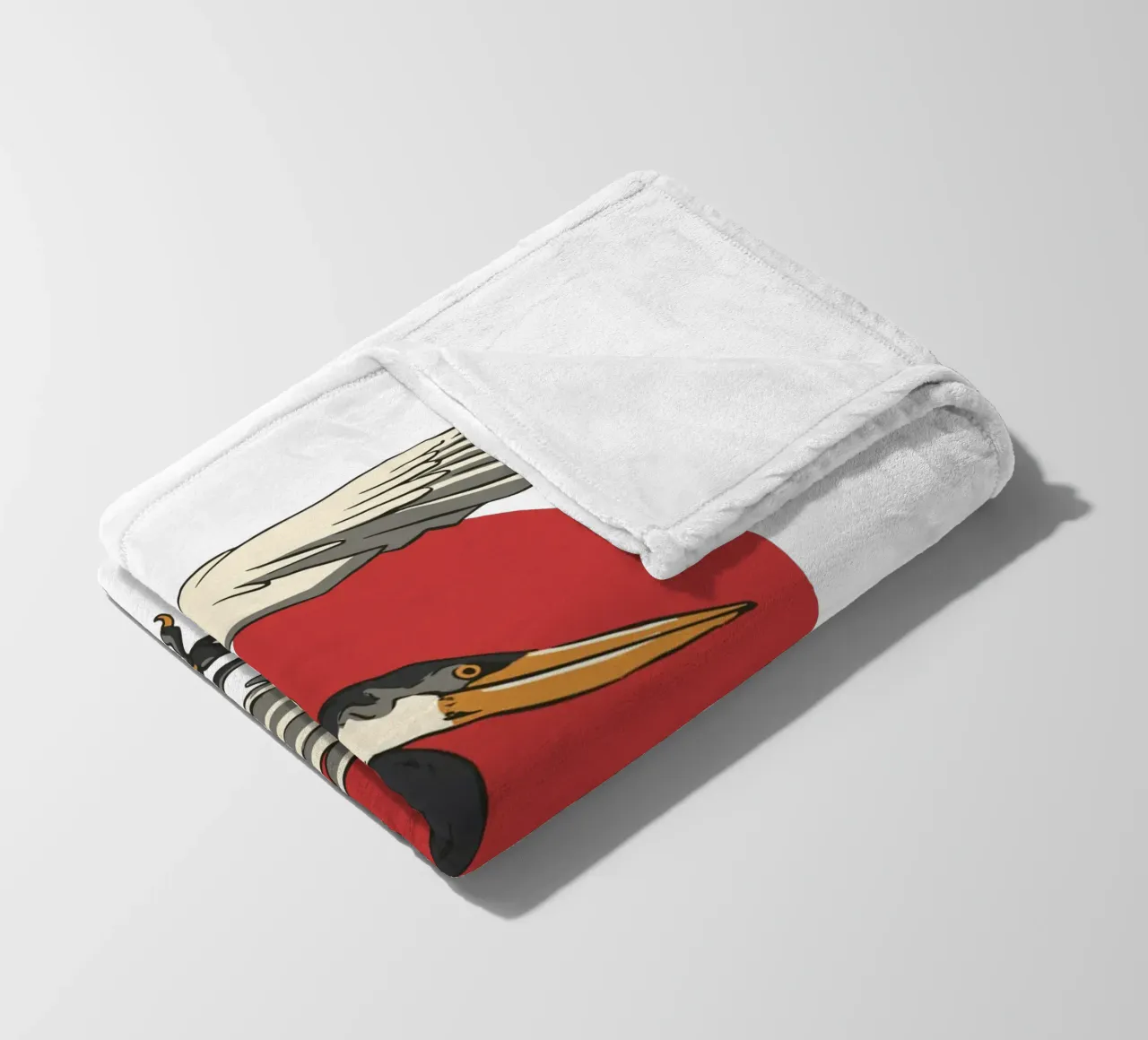 Giapponese con sole e gru coperta in pile da TeeLab