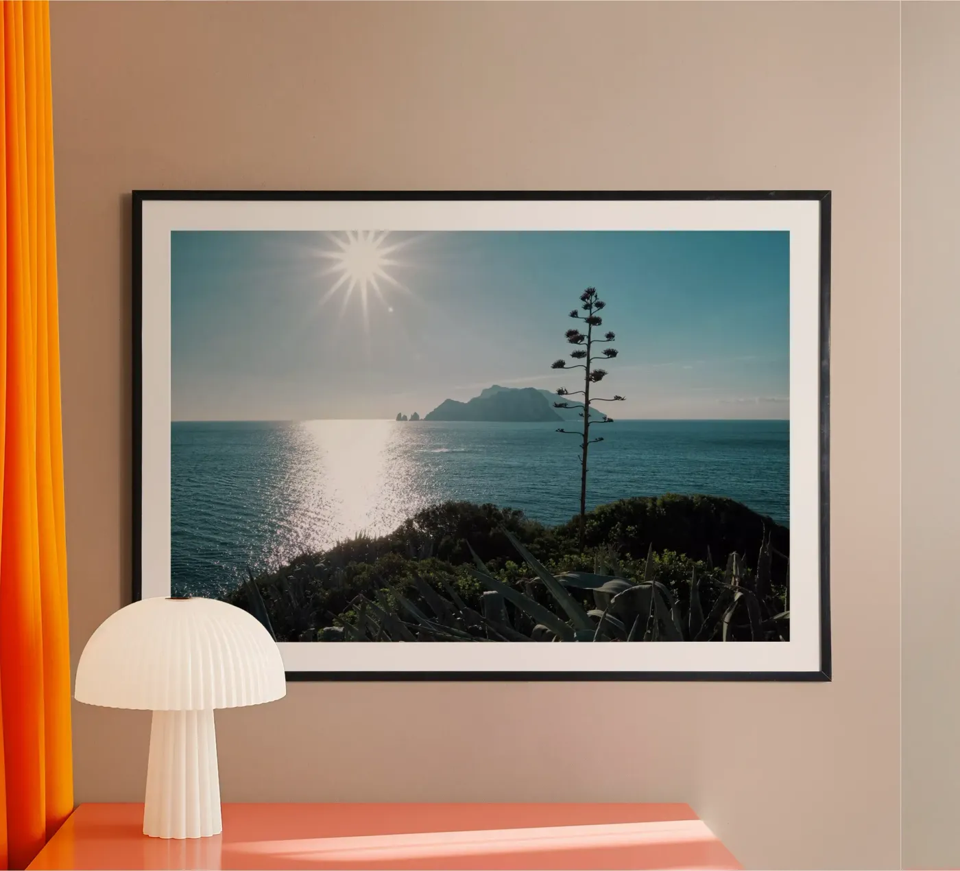 View to Capri poster van Fjöllart
