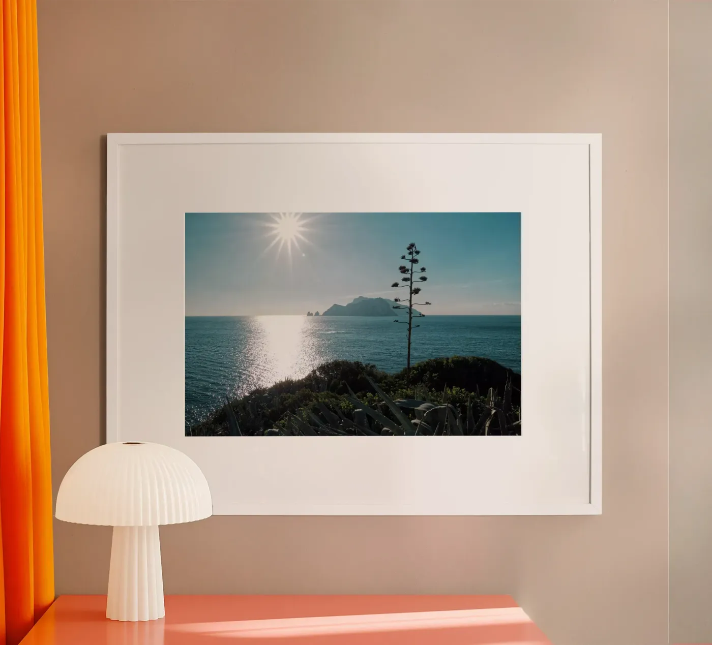 View to Capri poster van Fjöllart