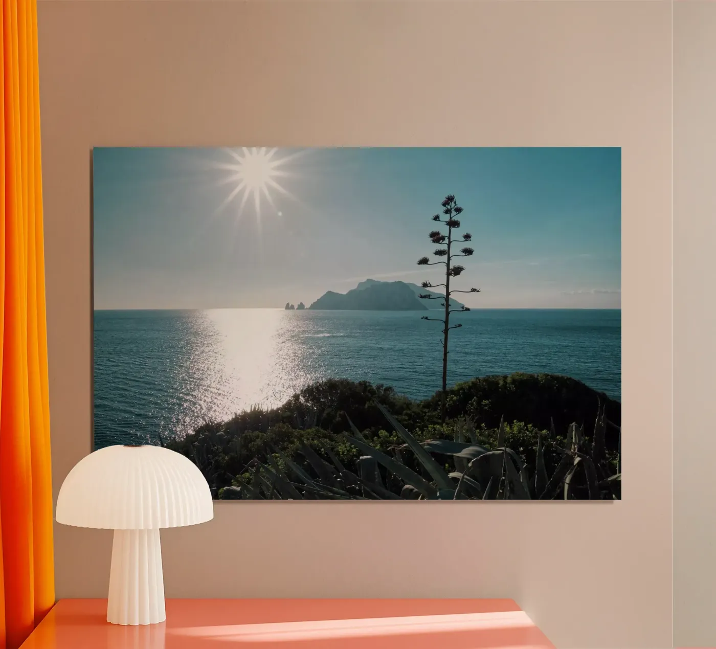 View to Capri poster van Fjöllart