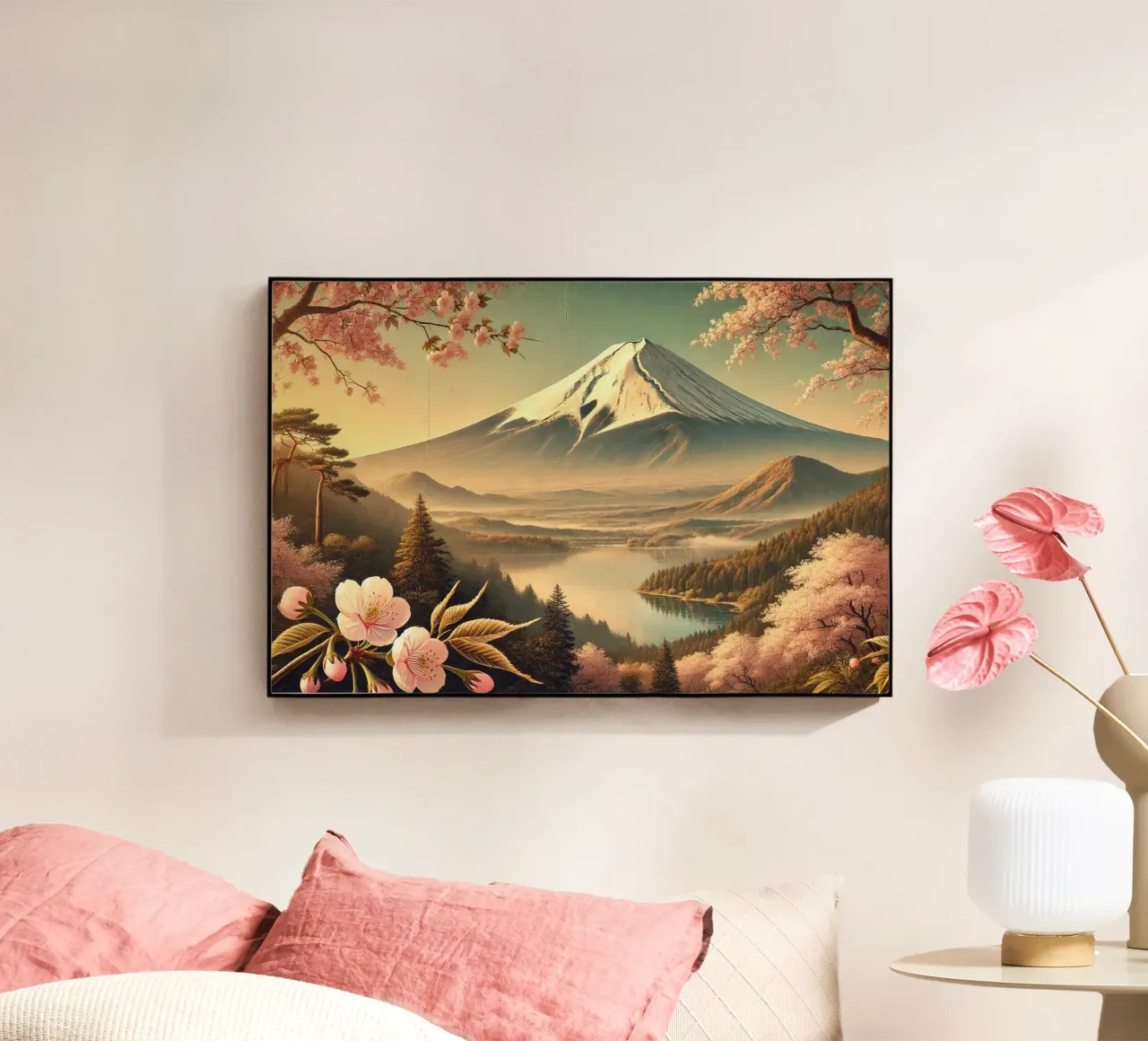 Poster d'epoca sul Giappone, Monte Fuji plexiglass da Wanderlust Vibes