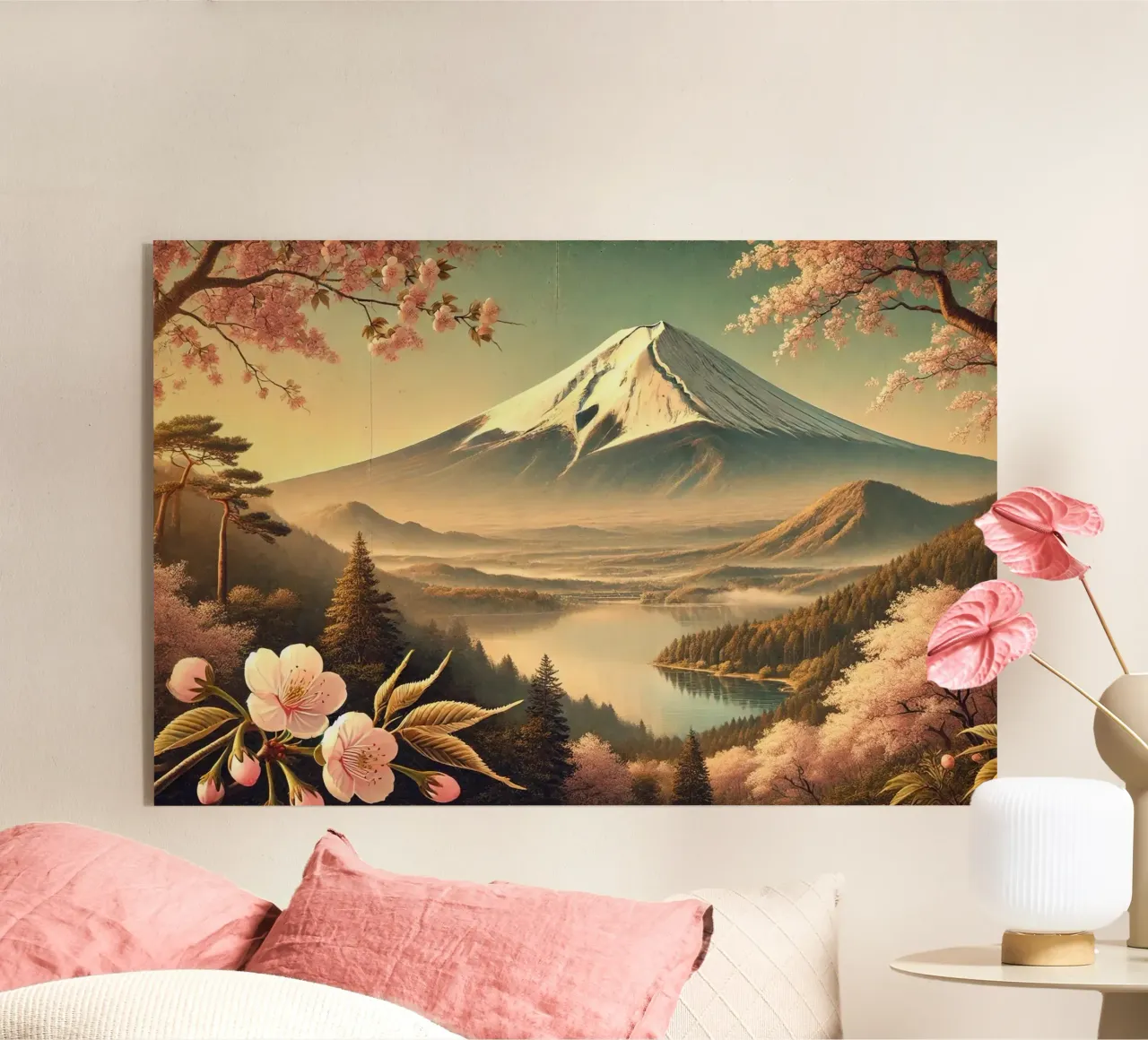 Poster d'epoca sul Giappone, Monte Fuji plexiglass da Wanderlust Vibes