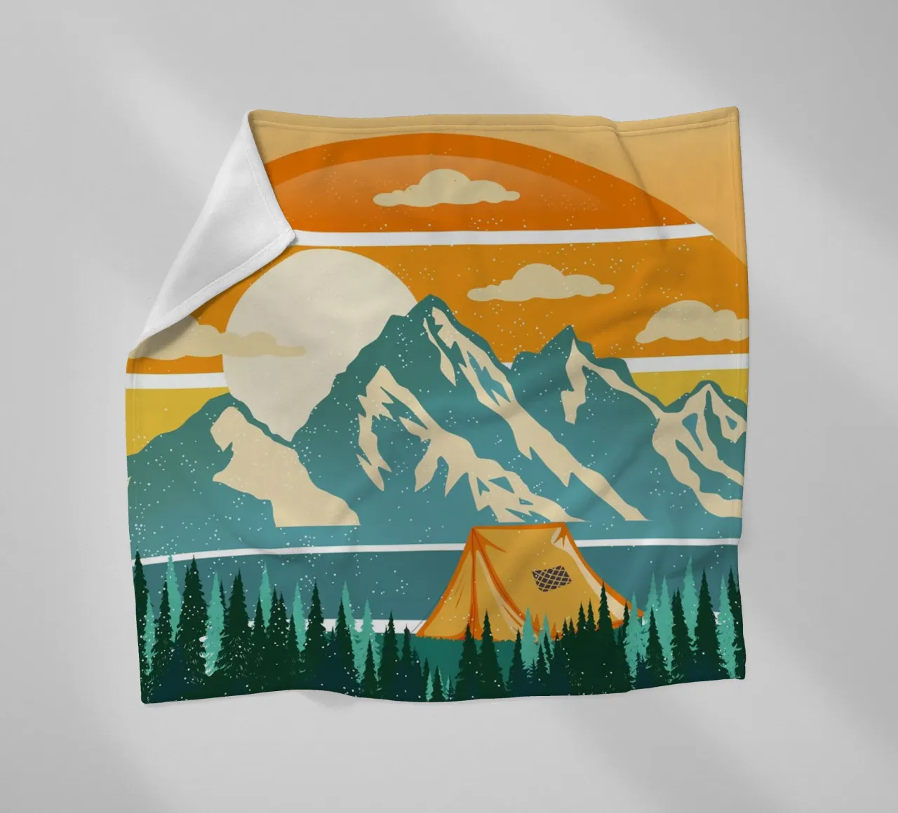 Amanti del campeggio coperta in pile da CalliLetters