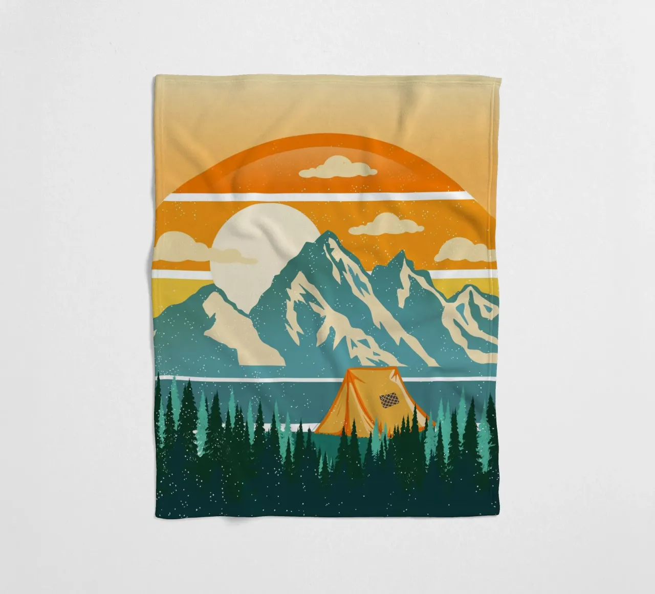 Amanti del campeggio coperta in pile da CalliLetters