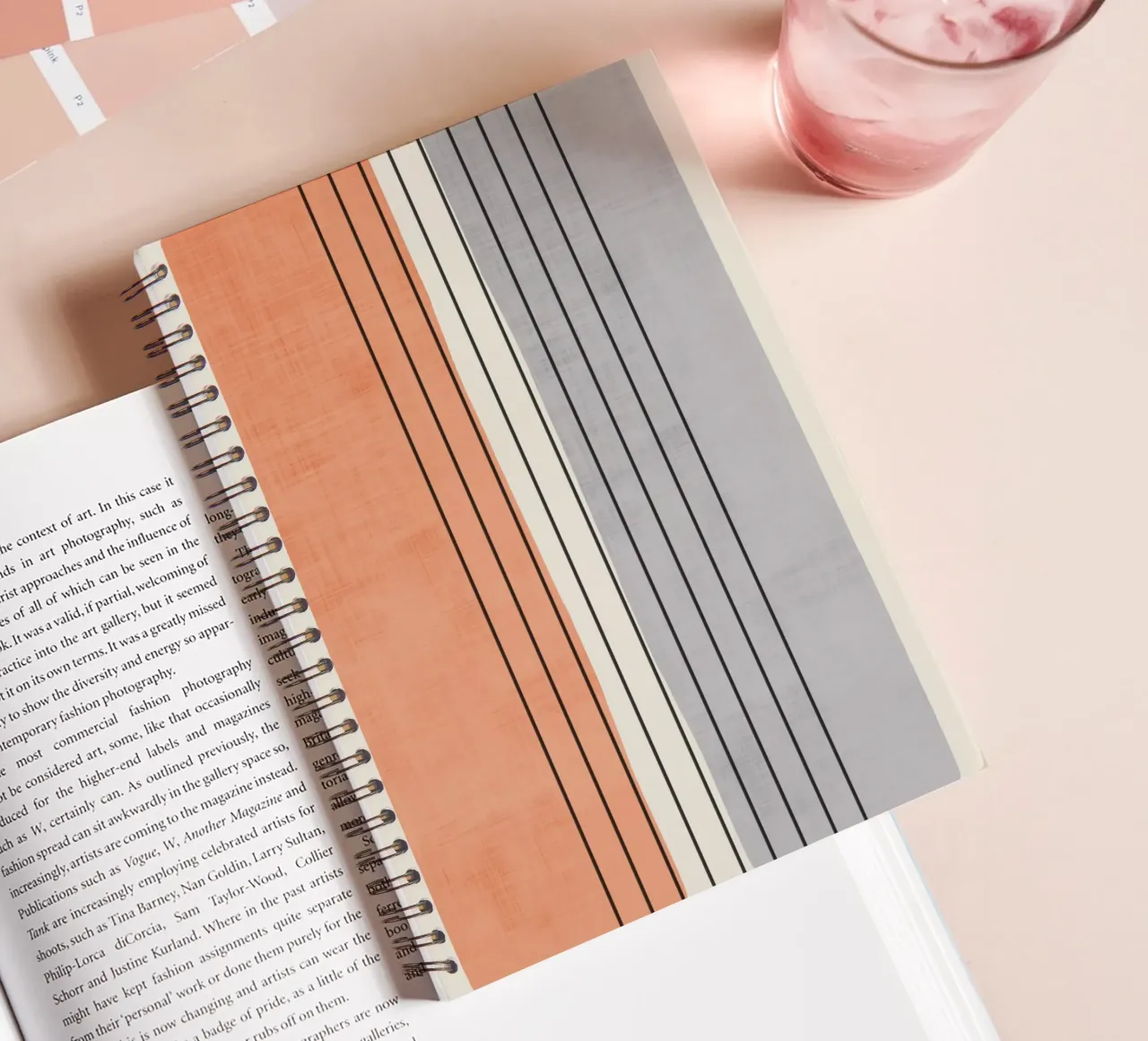 Minimal Geometric Lines Composition diario ad anelli da Attaboy Dsgn