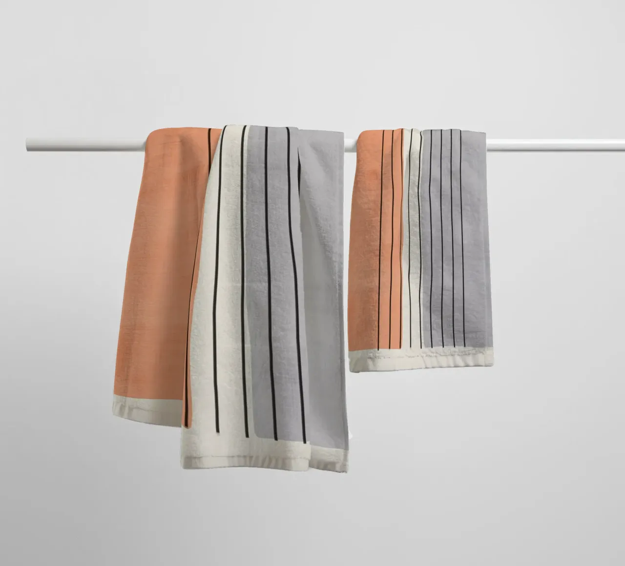Minimal Geometric Lines Composition asciugamano da bagno da Attaboy Dsgn