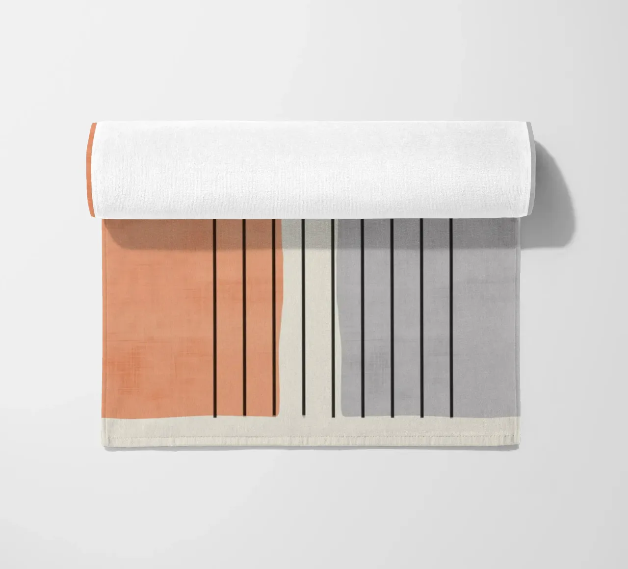 Minimal Geometric Lines Composition strandhanddoek van Attaboy Dsgn