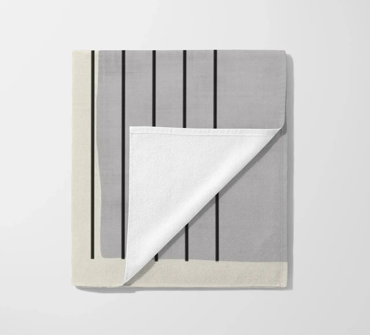 Minimal Geometric Lines Composition strandhanddoek van Attaboy Dsgn