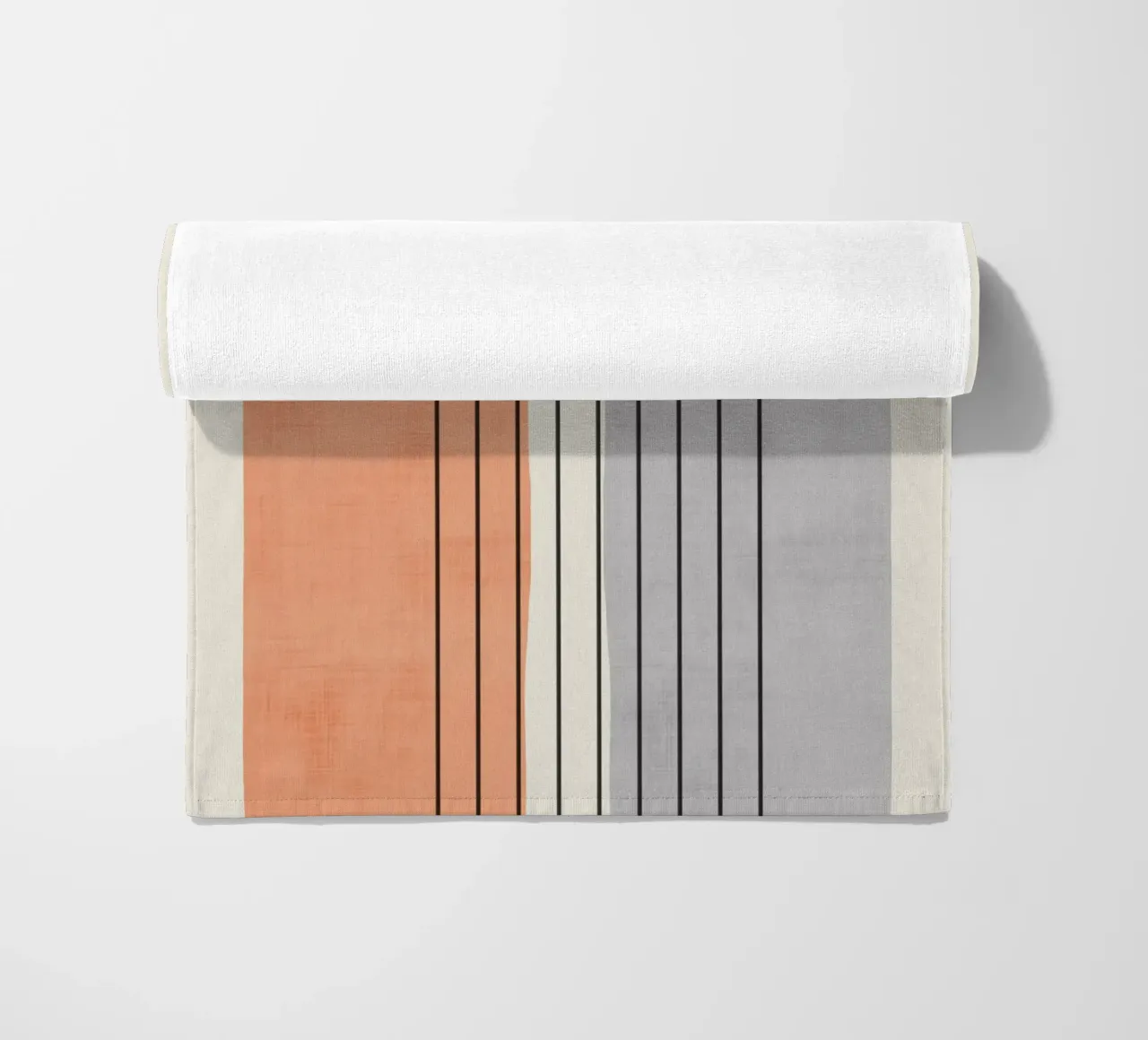 Minimal Geometric Lines Composition strandhanddoek van Attaboy Dsgn