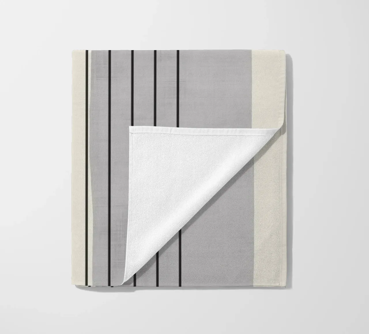 Minimal Geometric Lines Composition strandhanddoek van Attaboy Dsgn