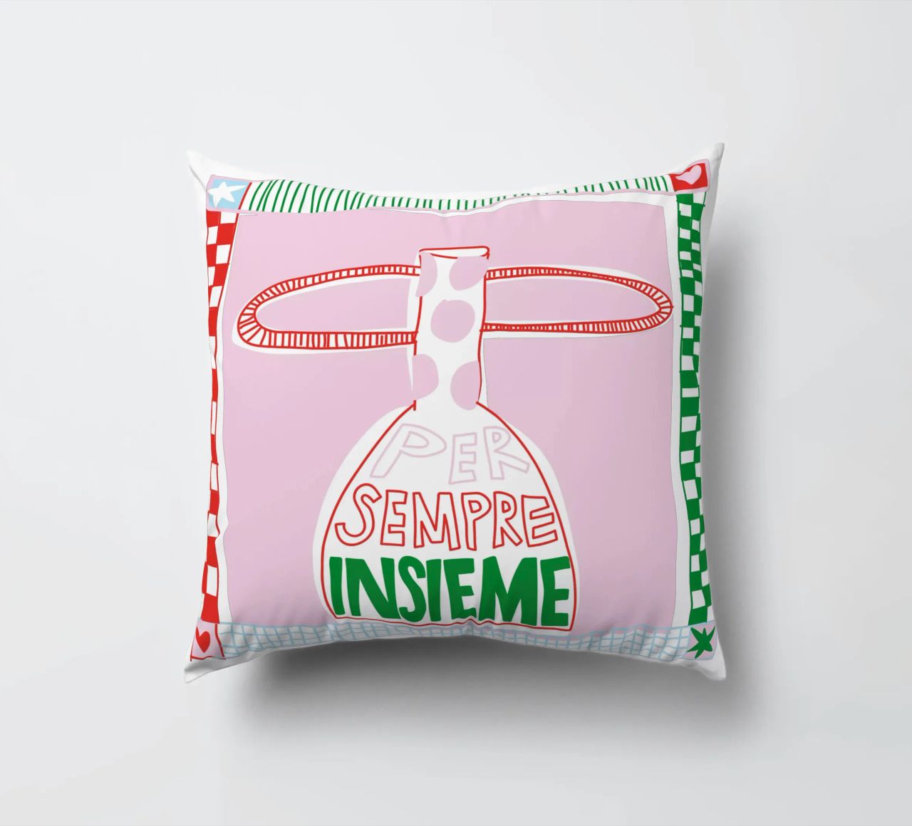 Per sempre insieme cuscino da Brushmeetspaper