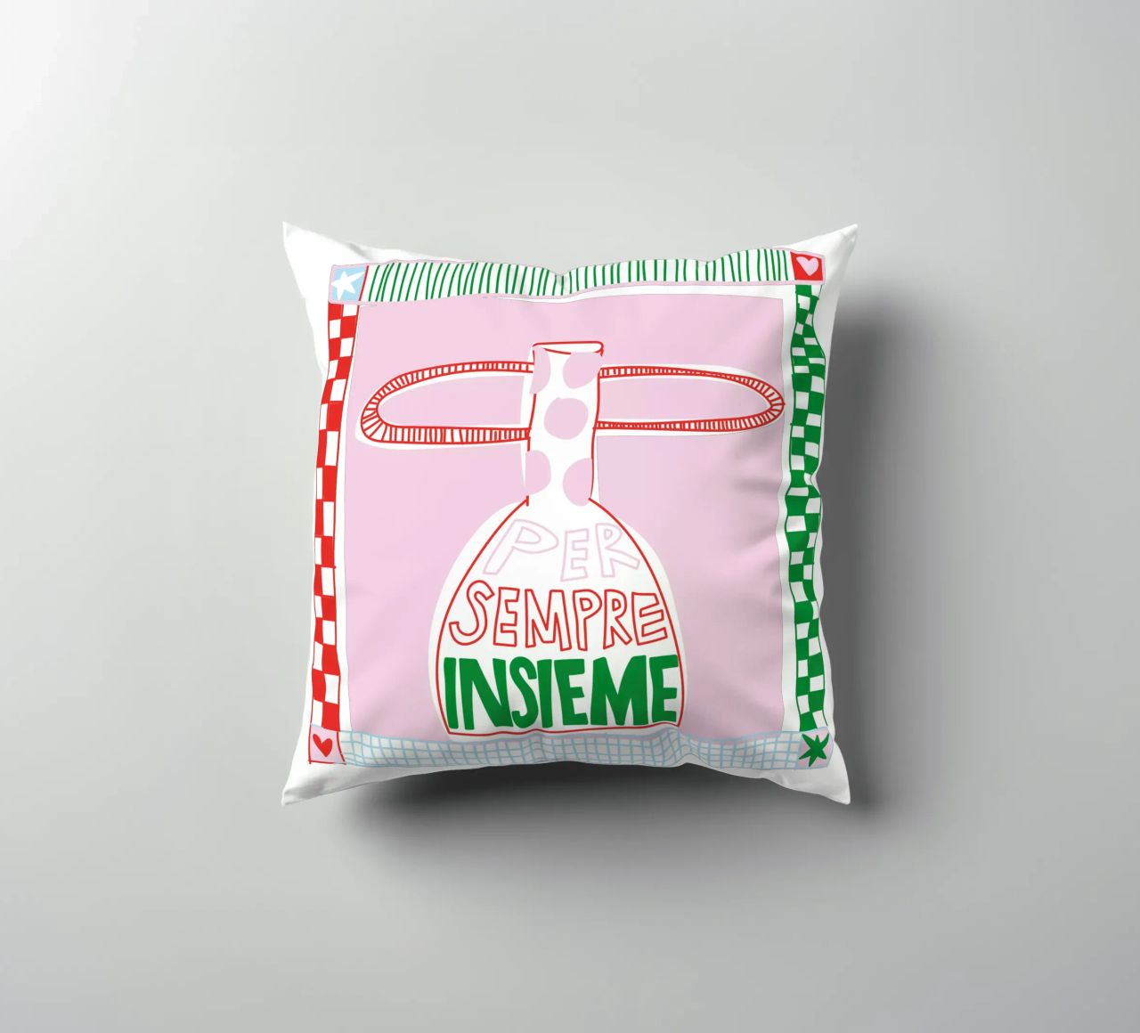 Per sempre insieme cuscino da Brushmeetspaper