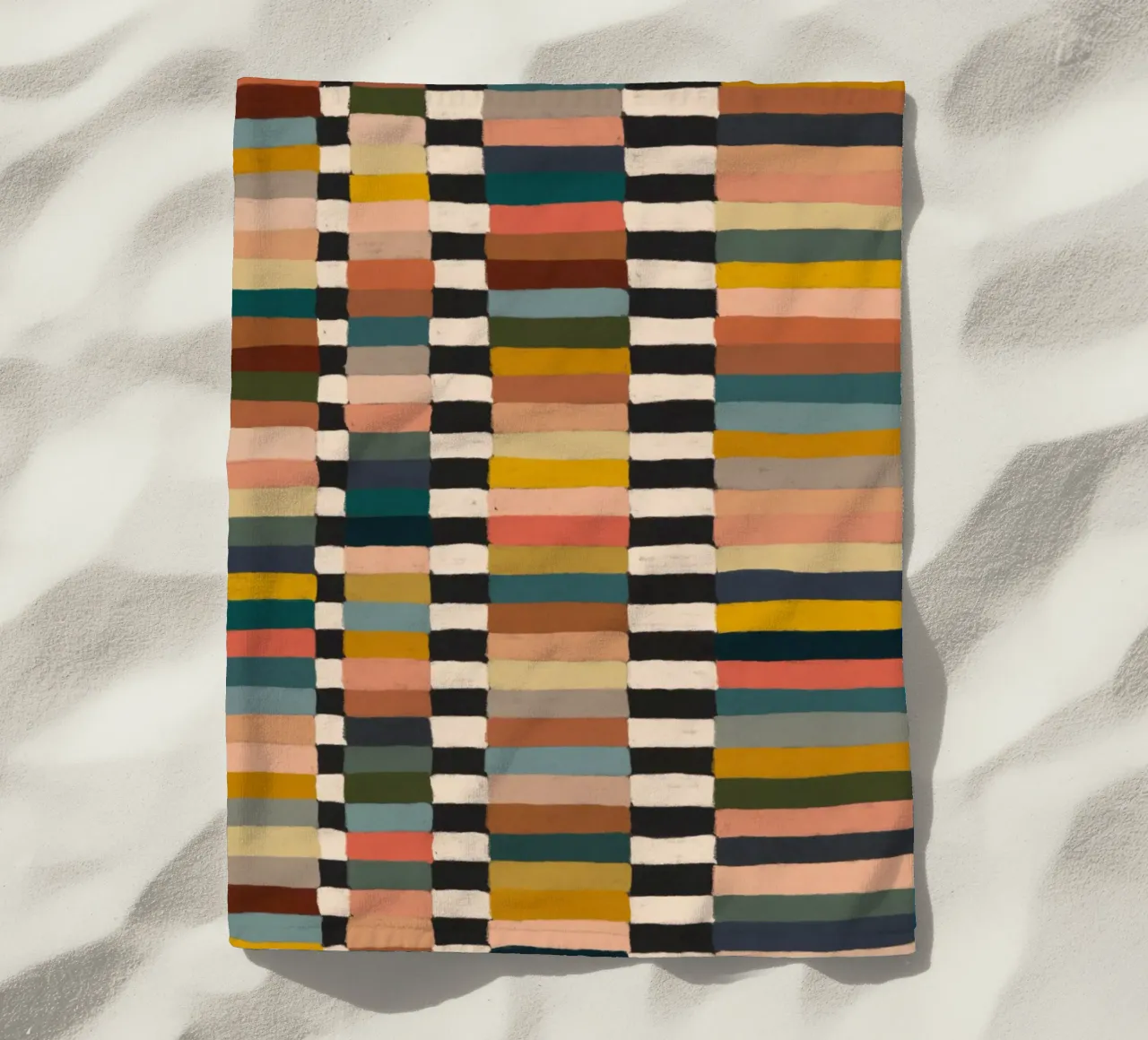 Alisa Galitsyna - Mix of Stripes 03 beach towel by The Artcircle