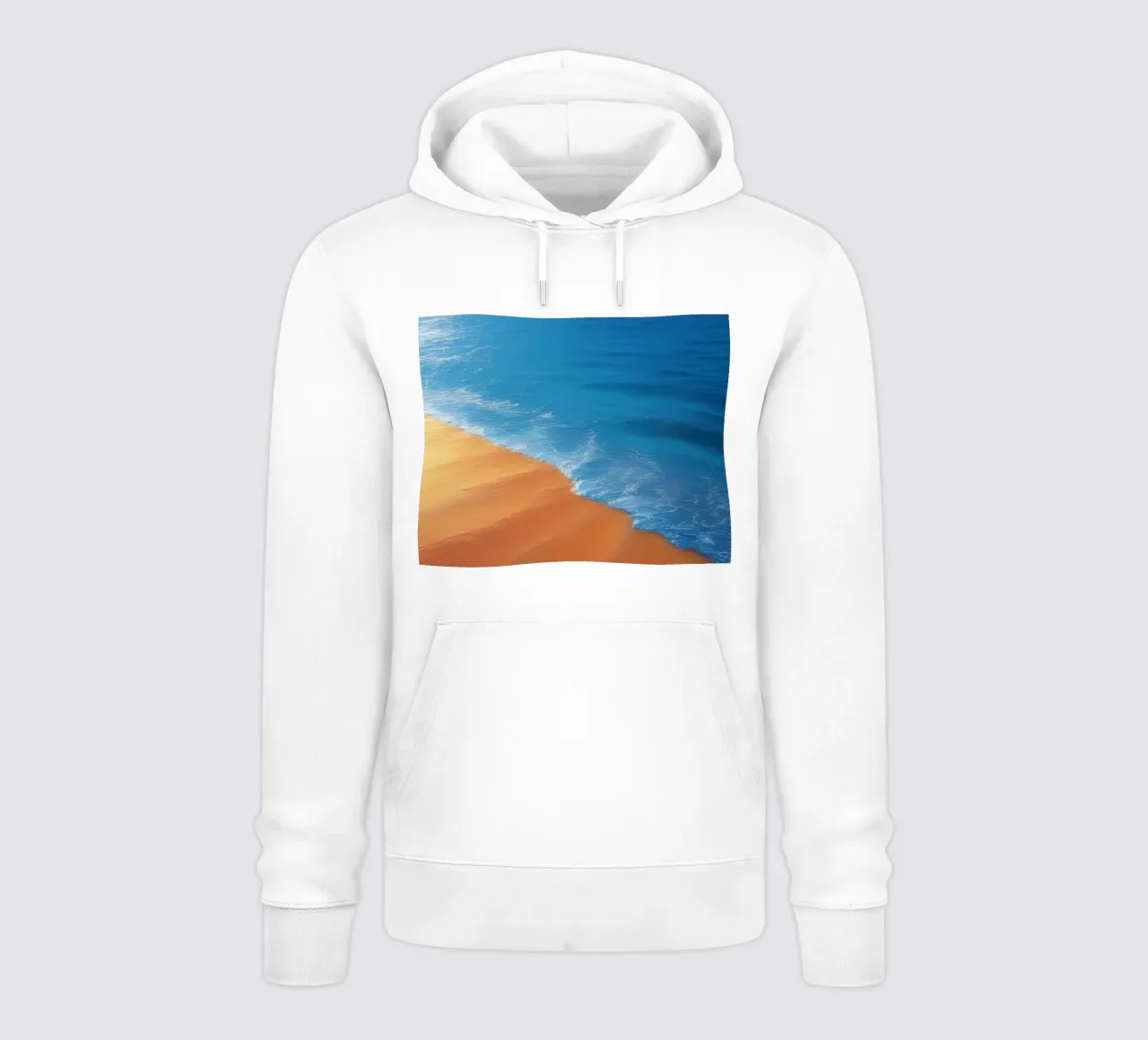 Orizzonte spiaggia e oceano felpa con cappuccio da DesignDoodle