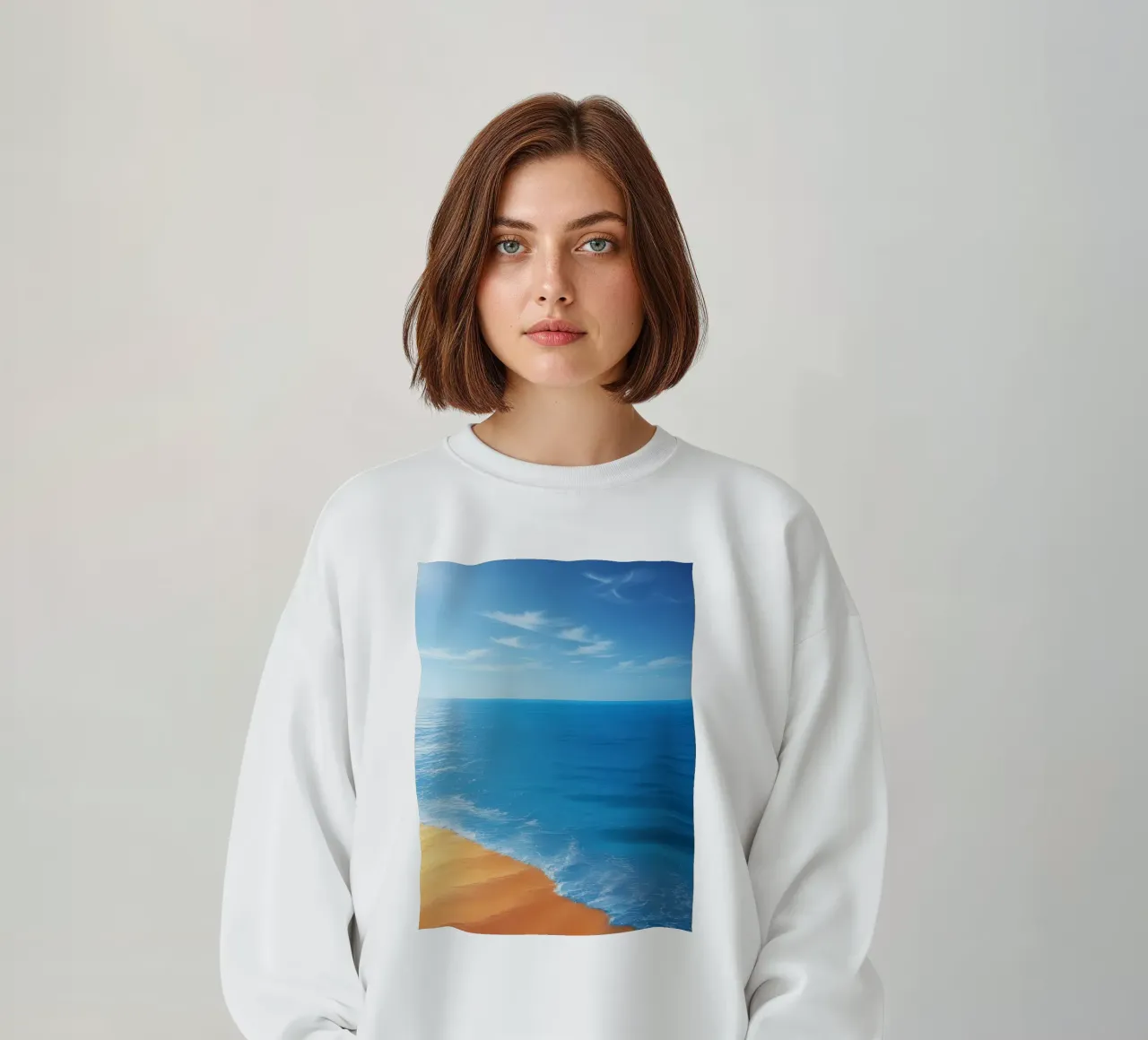 Orizzonte spiaggia e oceano felpa da DesignDoodle