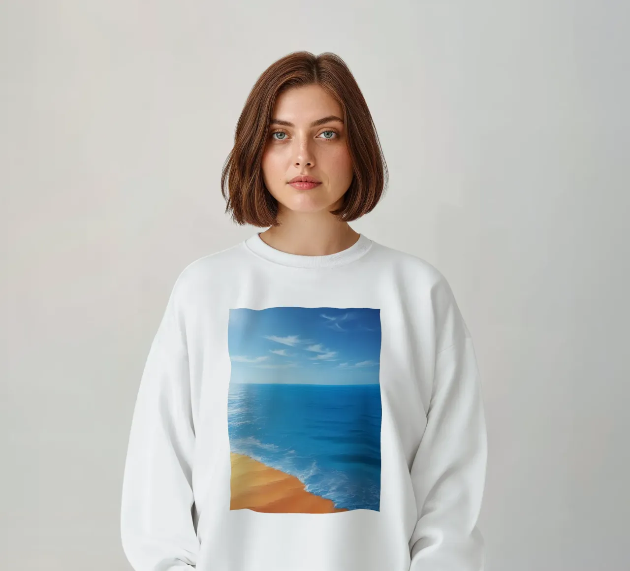 Orizzonte spiaggia e oceano felpa da DesignDoodle