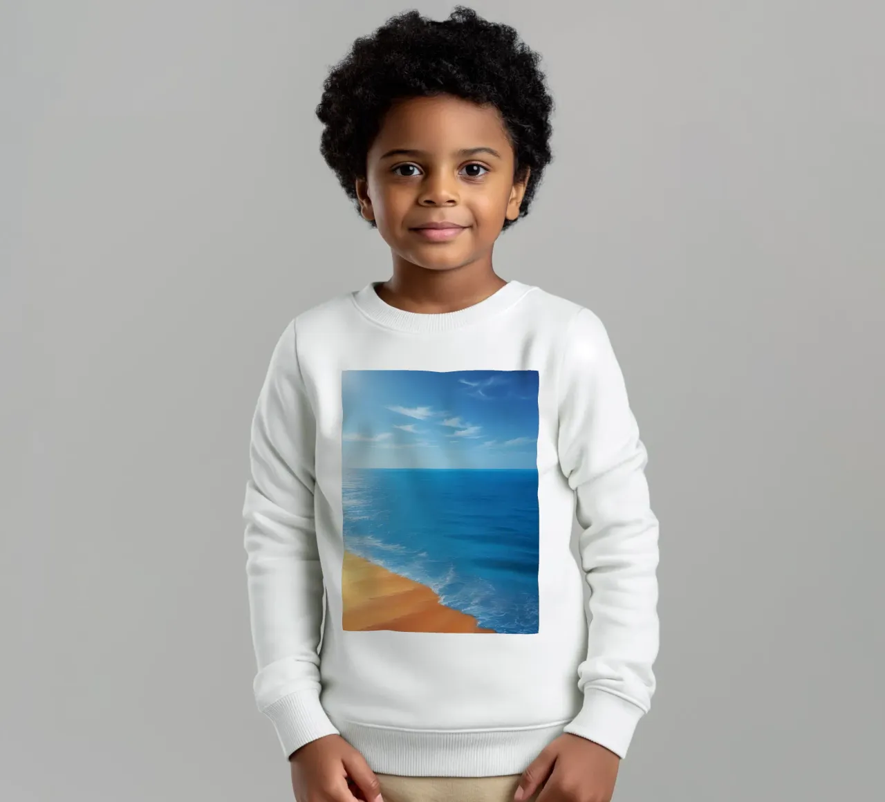 Orizzonte spiaggia e oceano felpa bambino da DesignDoodle