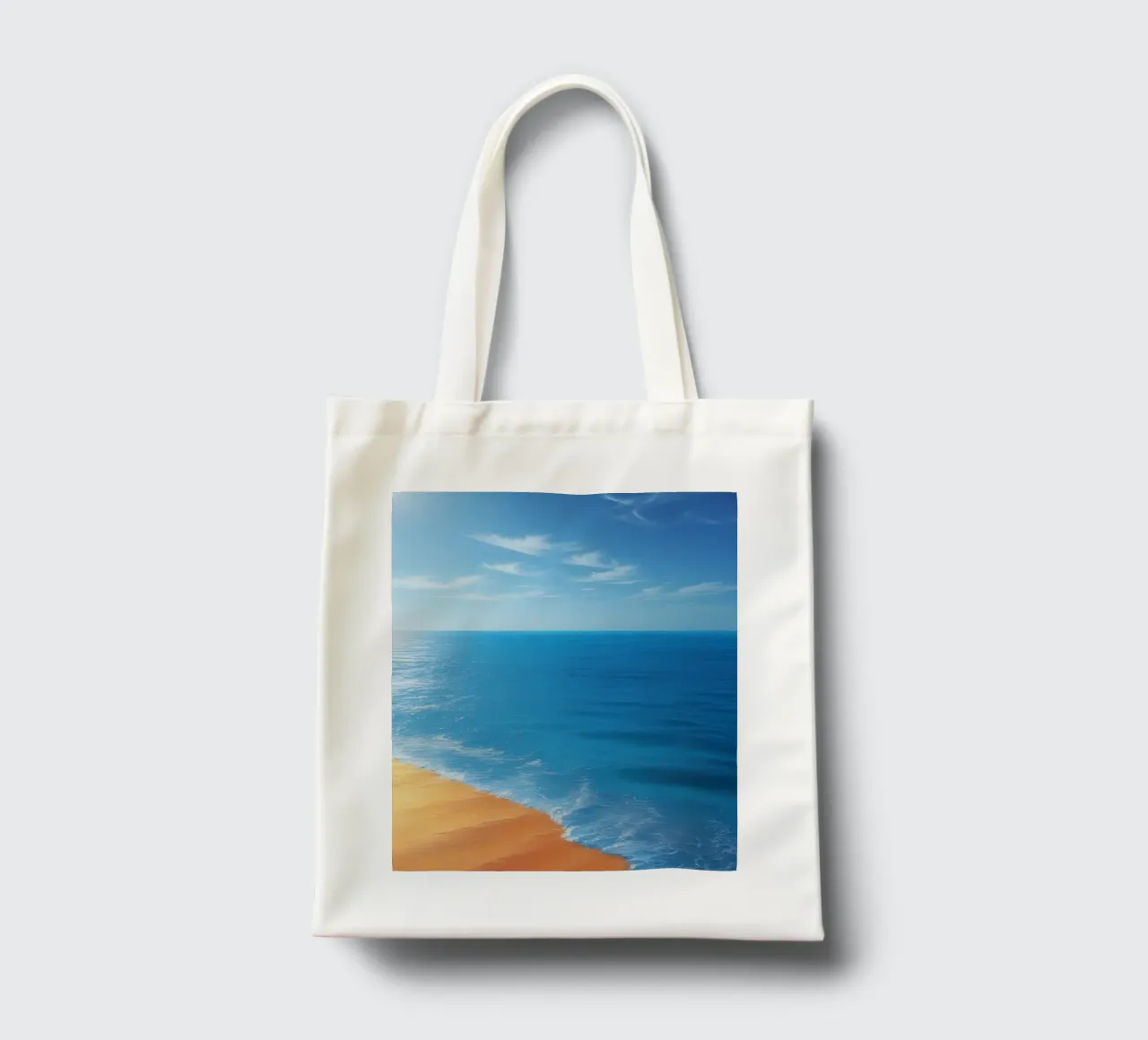 Orizzonte spiaggia e oceano borsa in juta da DesignDoodle