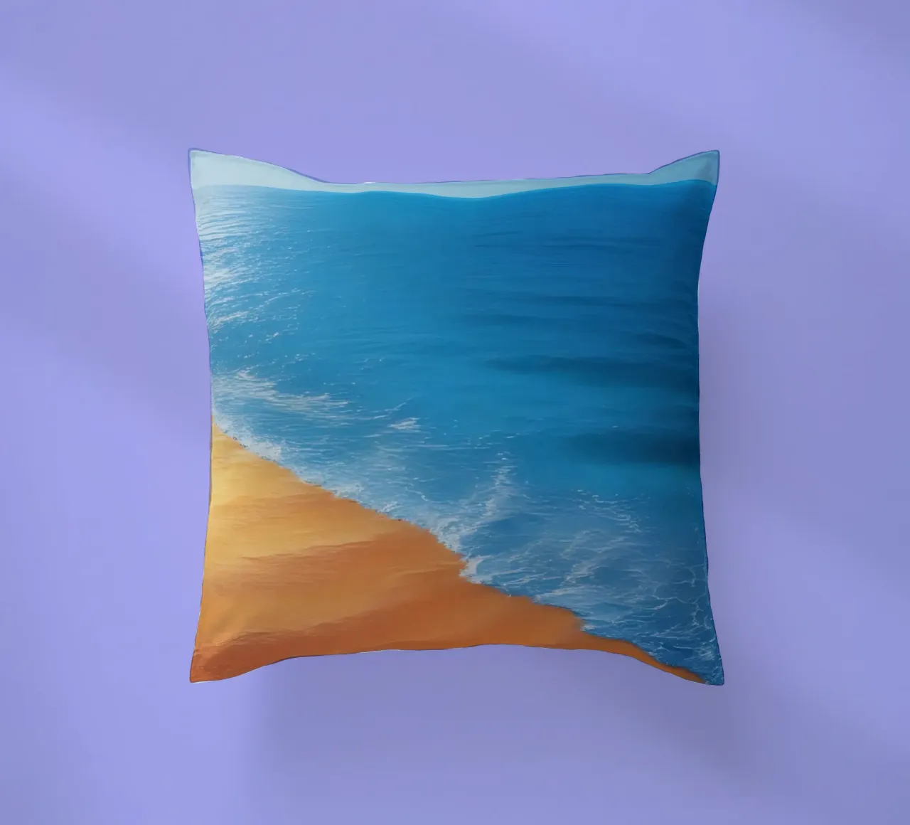 Orizzonte spiaggia e oceano cuscino da DesignDoodle
