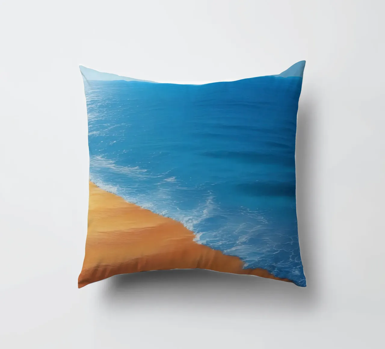 Orizzonte spiaggia e oceano cuscino da DesignDoodle
