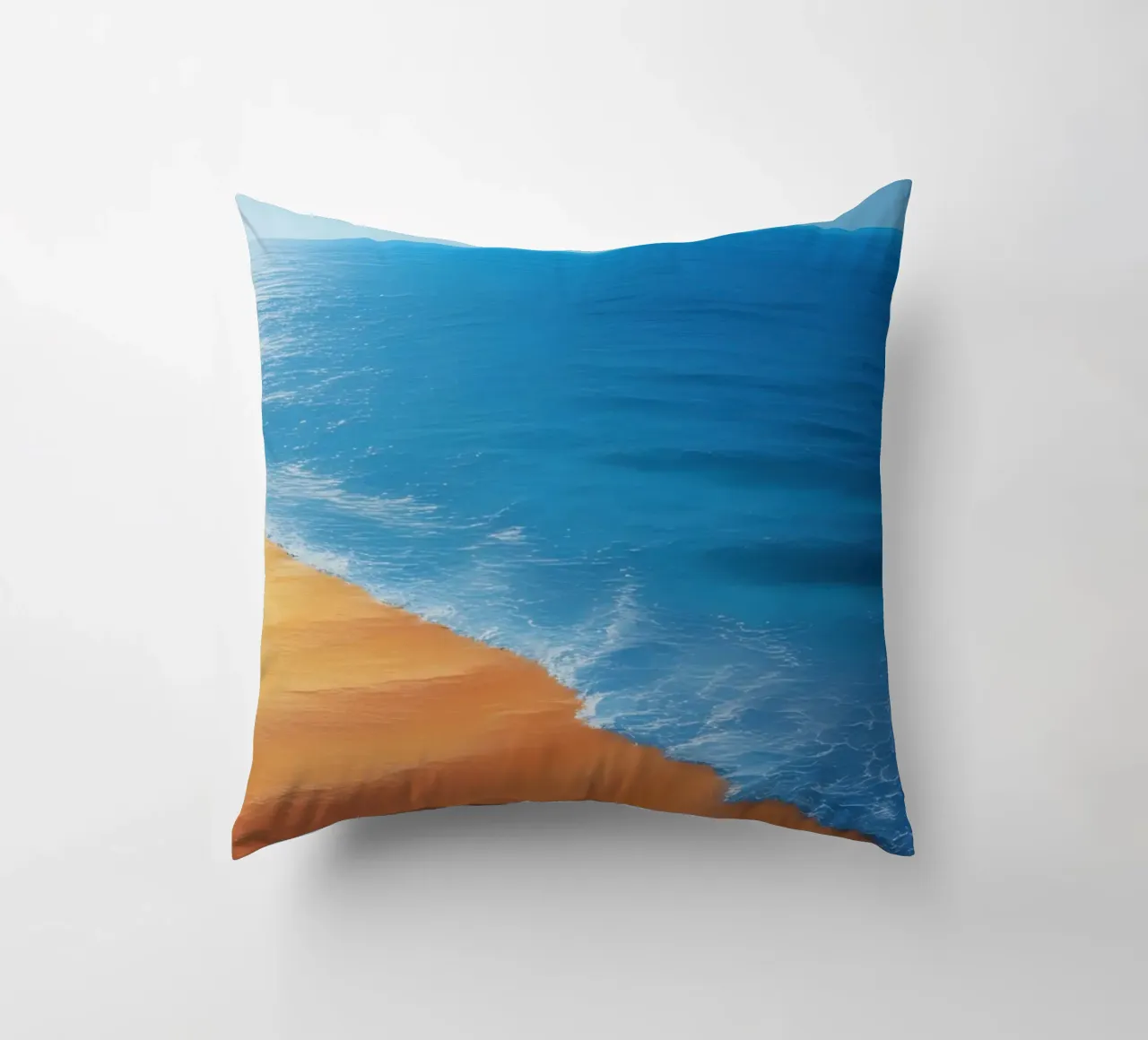 Orizzonte spiaggia e oceano cuscino da DesignDoodle