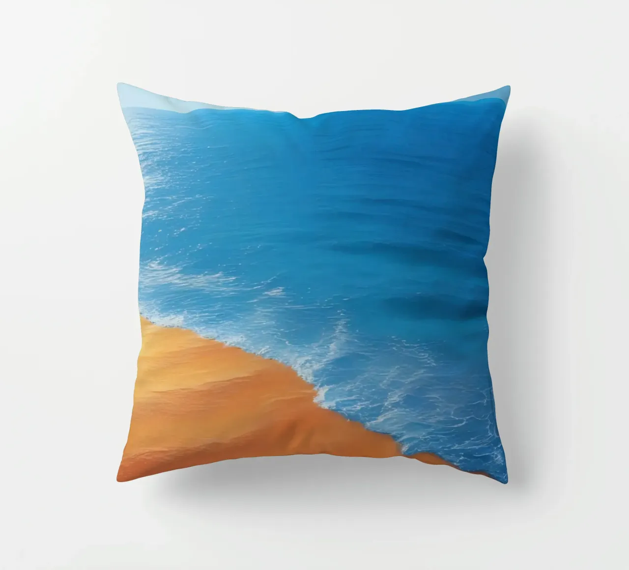 Orizzonte spiaggia e oceano cuscino da DesignDoodle