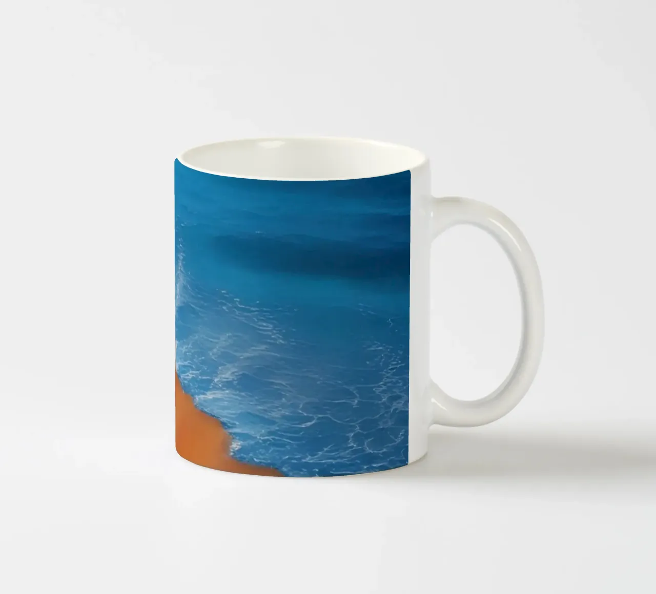 Orizzonte spiaggia e oceano tazza in ceramica da DesignDoodle